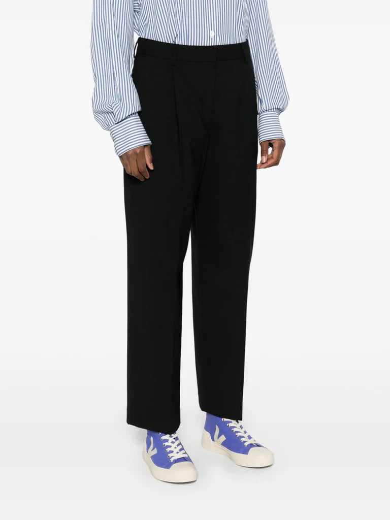 Black Cropped Trousers