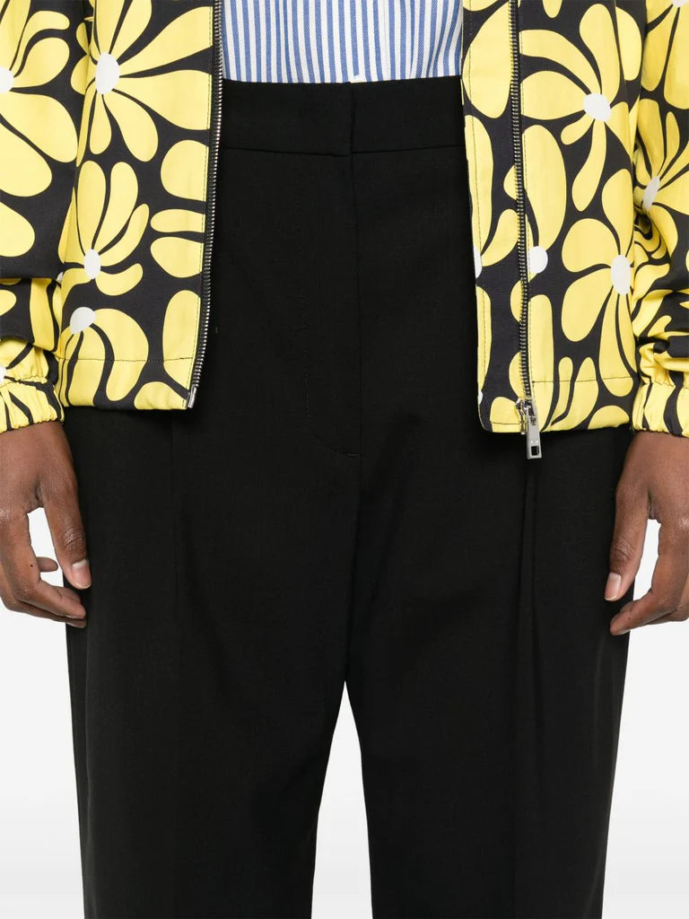 Black Cropped Trousers