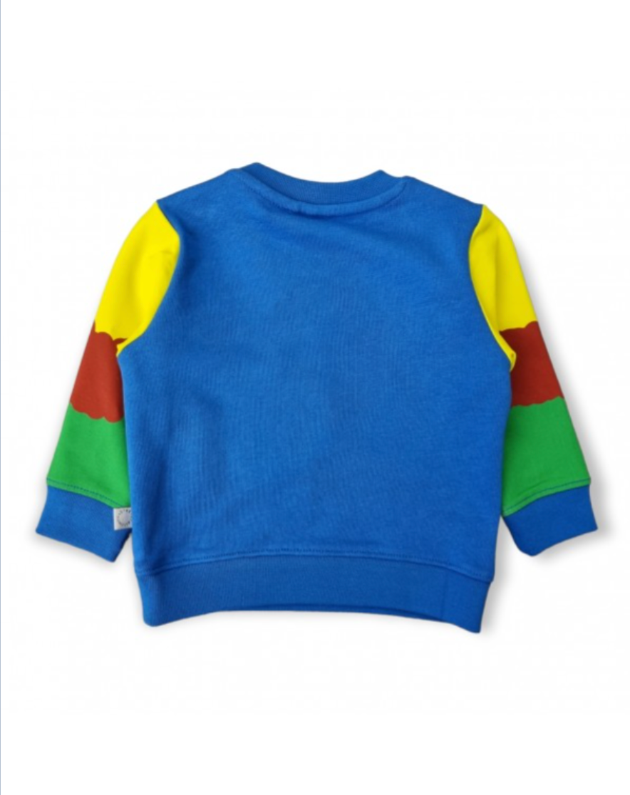 Double Baby Parrot Print Sweatshirt