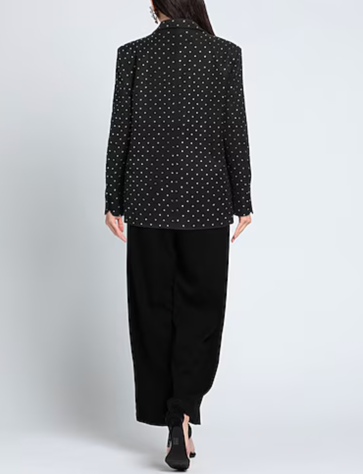 Crystals Black Blazer