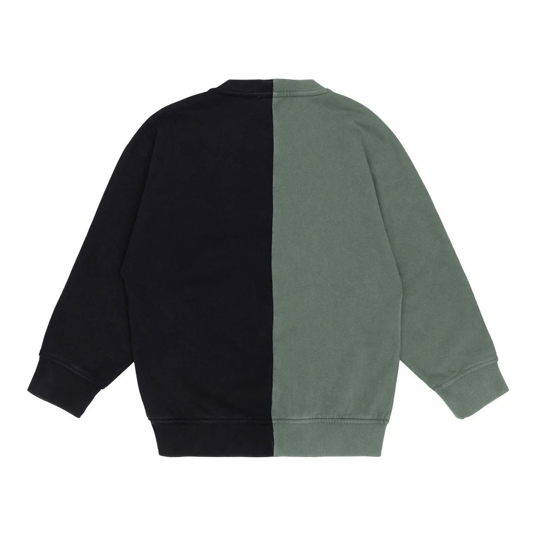 Black Grey Colorblock Sweatshirt