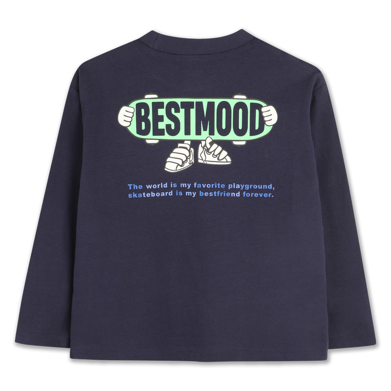 Dark Blue Long Sleeve T-Shirt