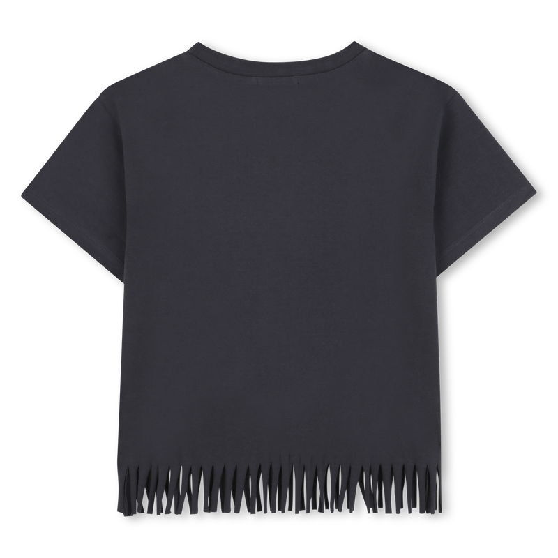 Black Fringe T-Shirt