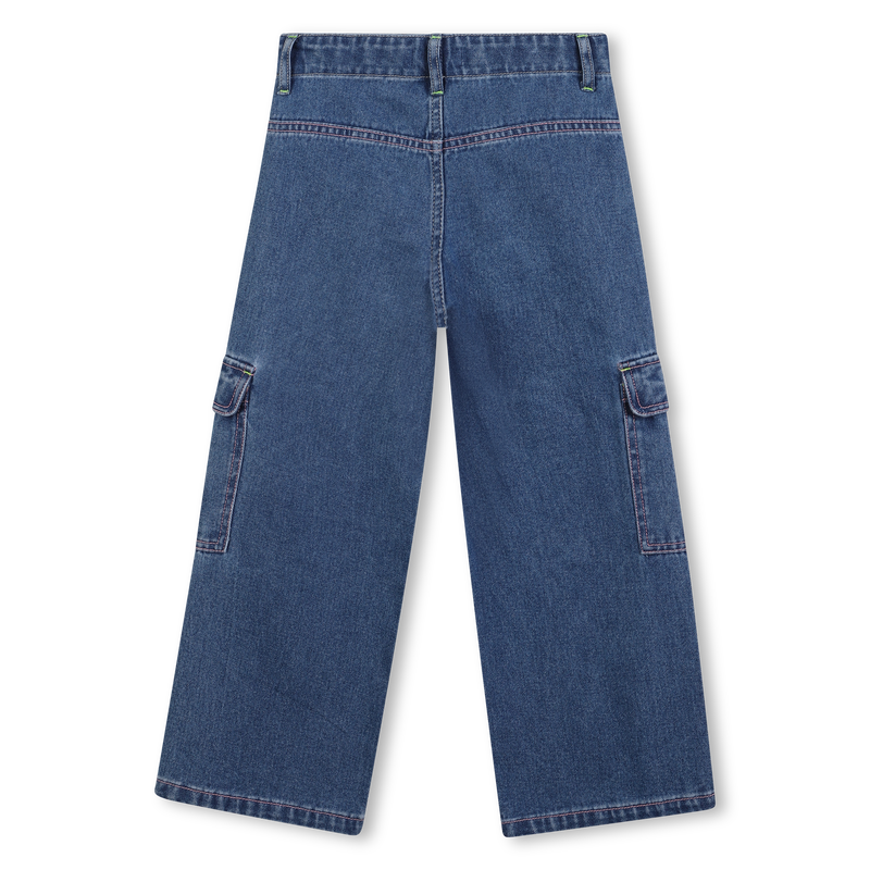 Denim Cargo Pants