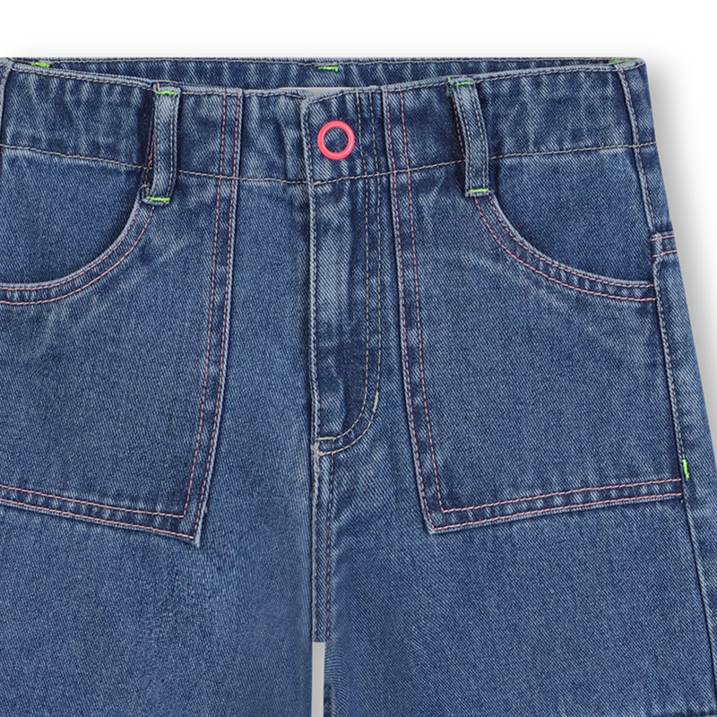 Denim Cargo Pants