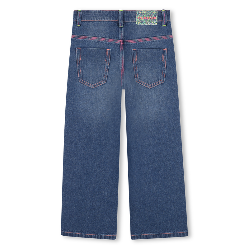 Pink Hearts Denim Pants