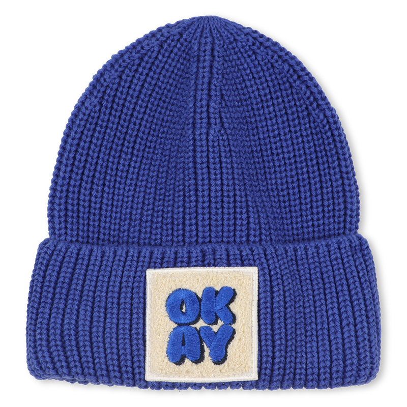 Blue Knitted Beanie