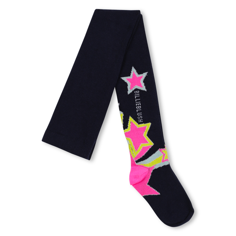 Fancy Stars Dark Blue Tights