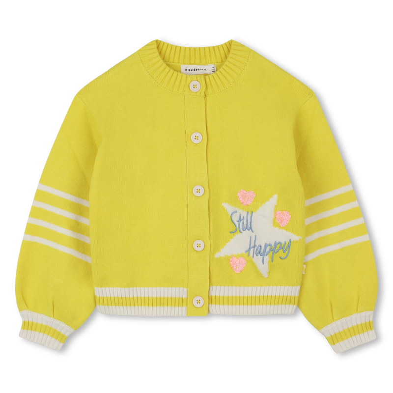 Yellow Knit Cardigan