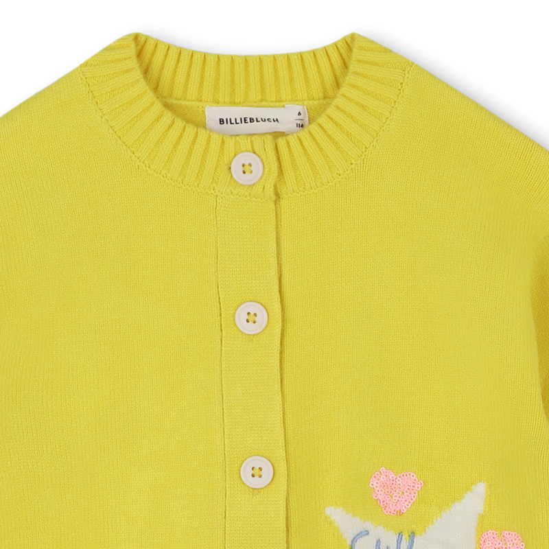 Yellow Knit Cardigan