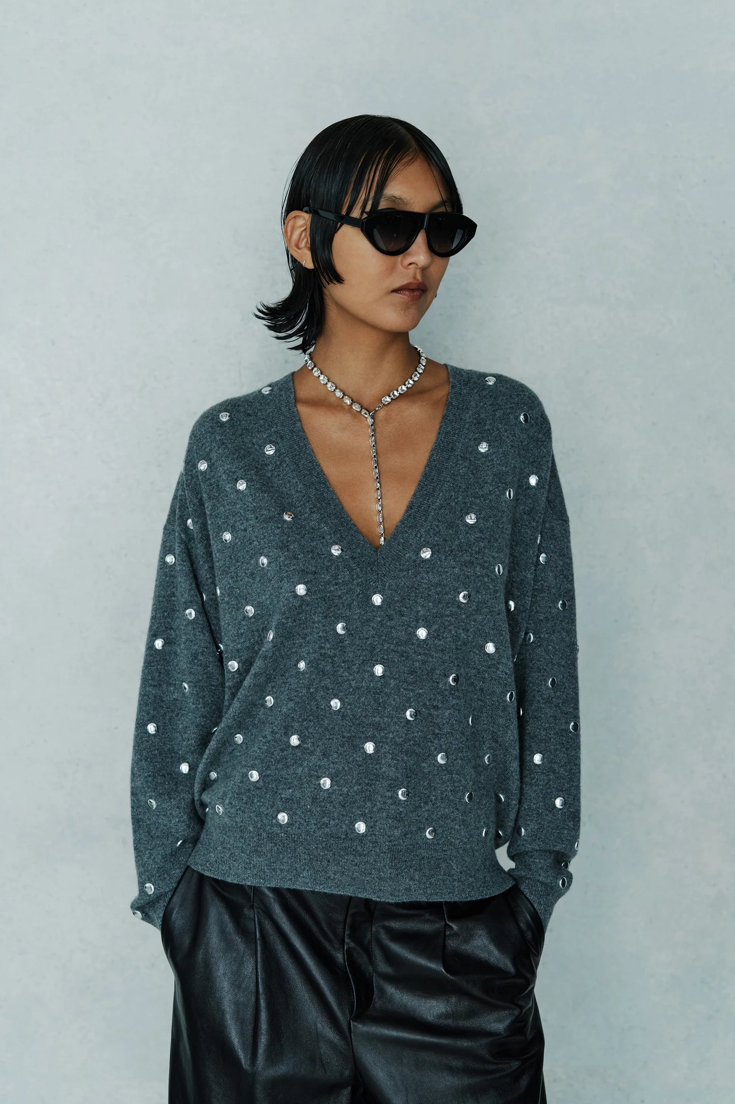 Grey Cashmere Sweater