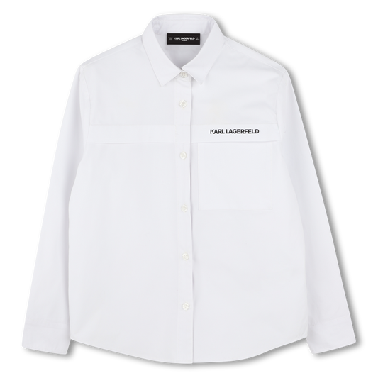 Long-Sleeved White Shirt