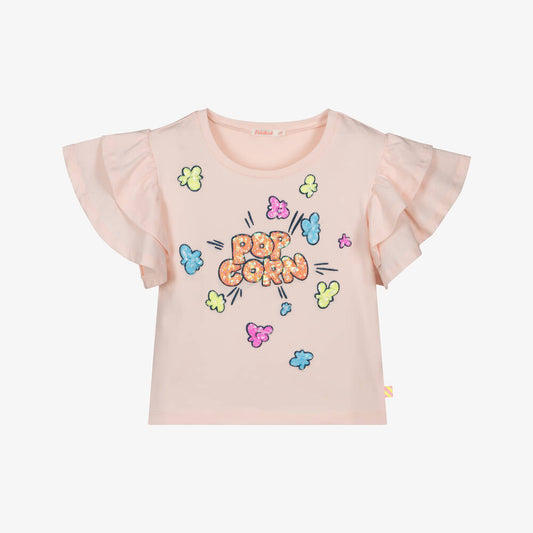 Pink Pop Corn Sequin T-Shirt