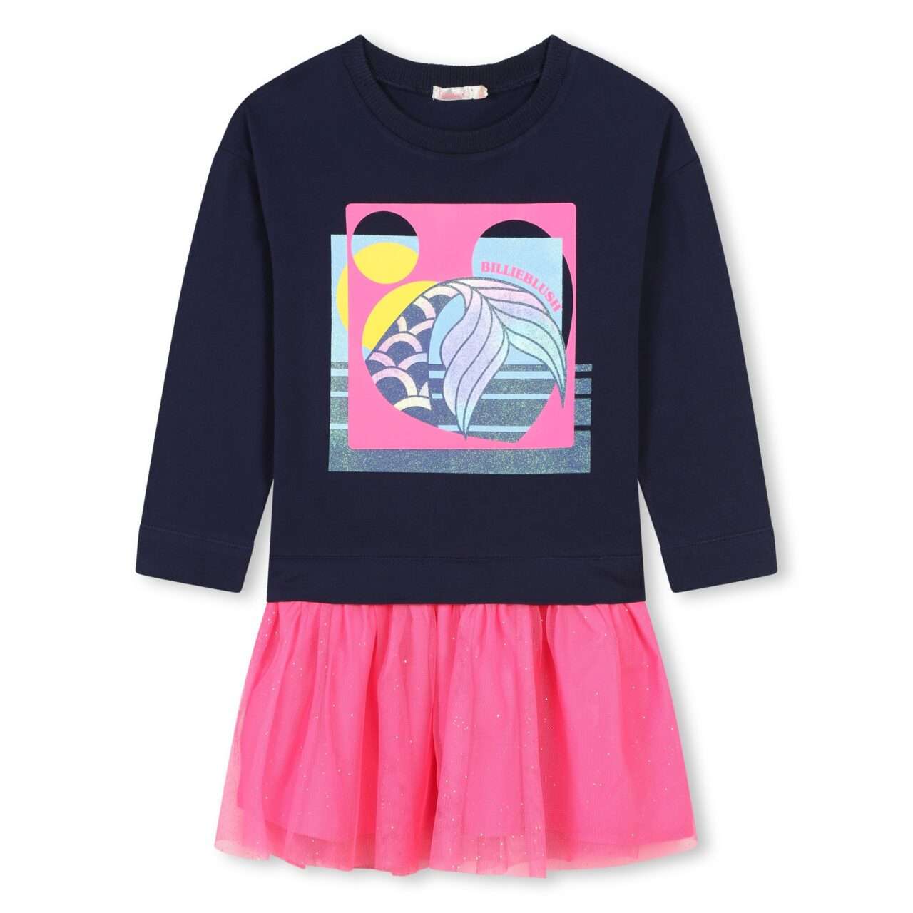 Billieblush - Рокли - Navy Blue & Pink Tulle Dress - Love|Labels