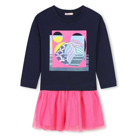 Billieblush - Рокли - Navy Blue & Pink Tulle Dress - Love|Labels