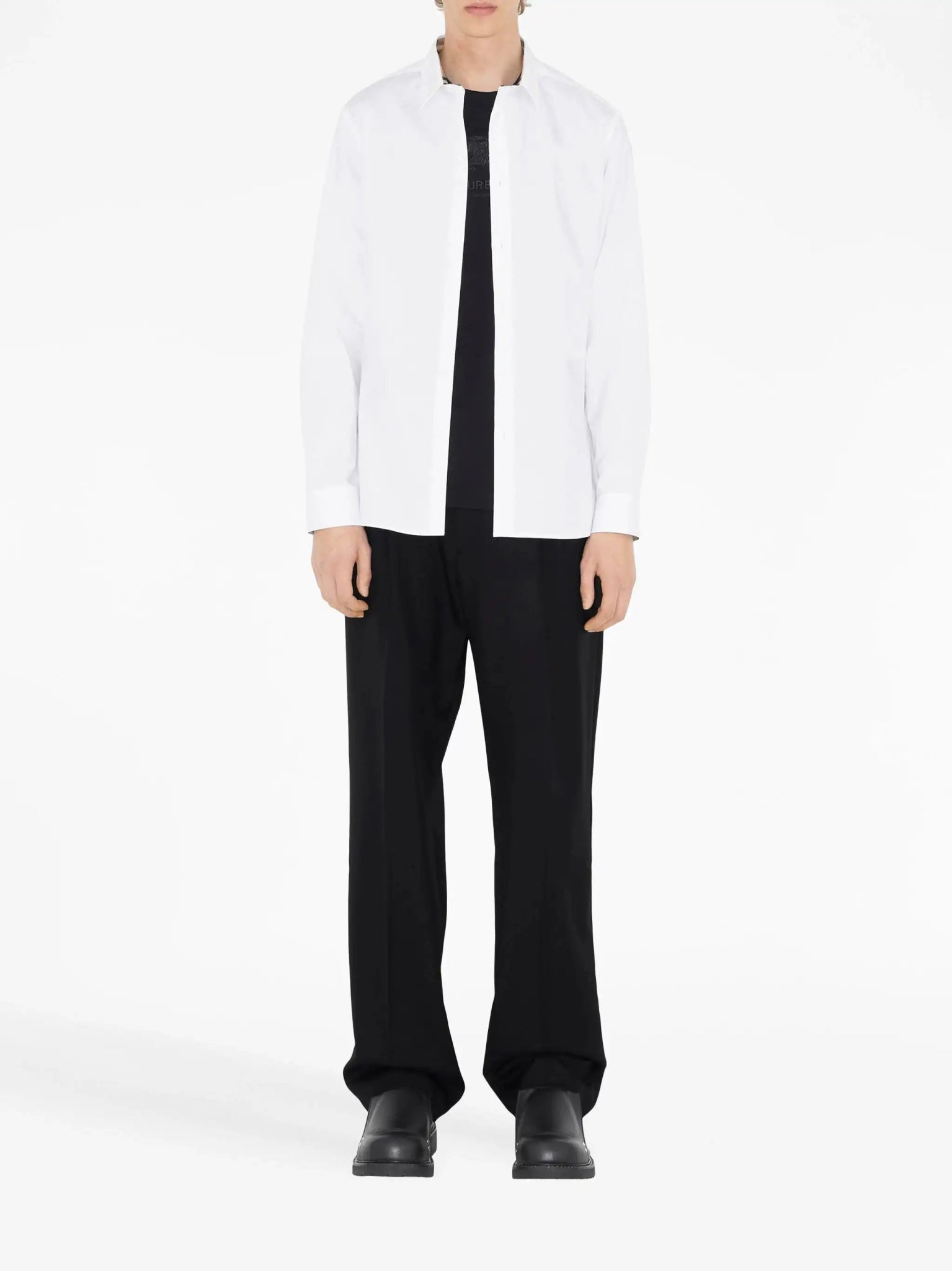 Burberry - Ризи - Button - Up Cotton Shirt - Love|Labels