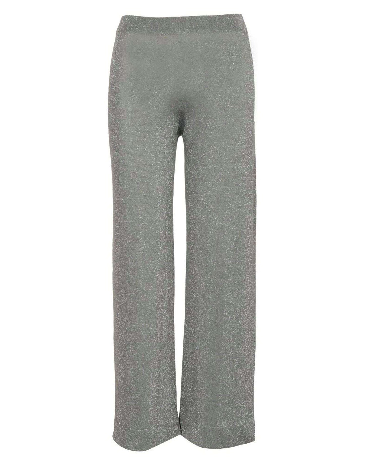 CIRCUS HOTEL - Панталони - Silver Lurex Trousers - Love|Labels