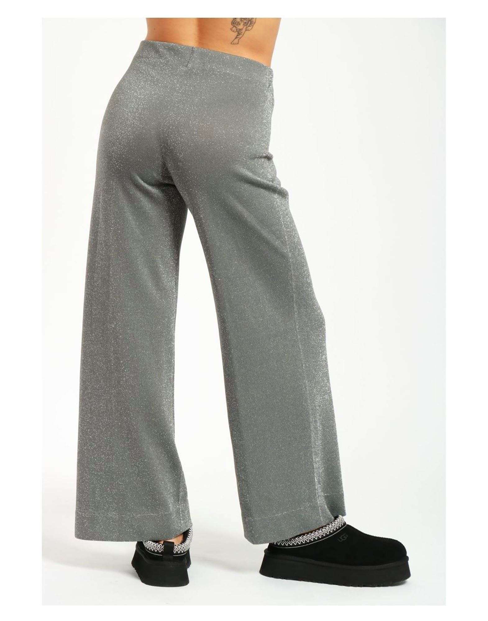 CIRCUS HOTEL - Панталони - Silver Lurex Trousers - Love|Labels