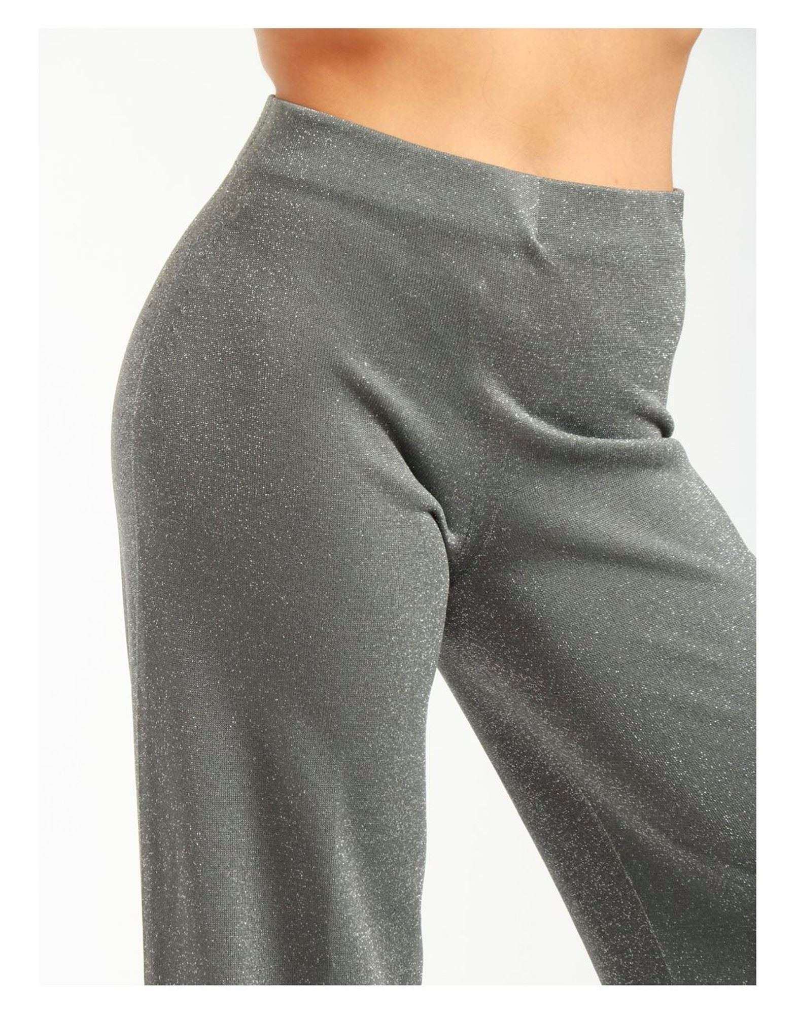 CIRCUS HOTEL - Панталони - Silver Lurex Trousers - Love|Labels