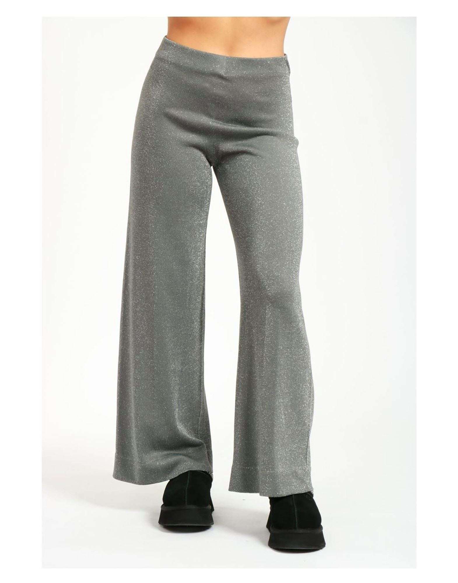 CIRCUS HOTEL - Панталони - Silver Lurex Trousers - Love|Labels