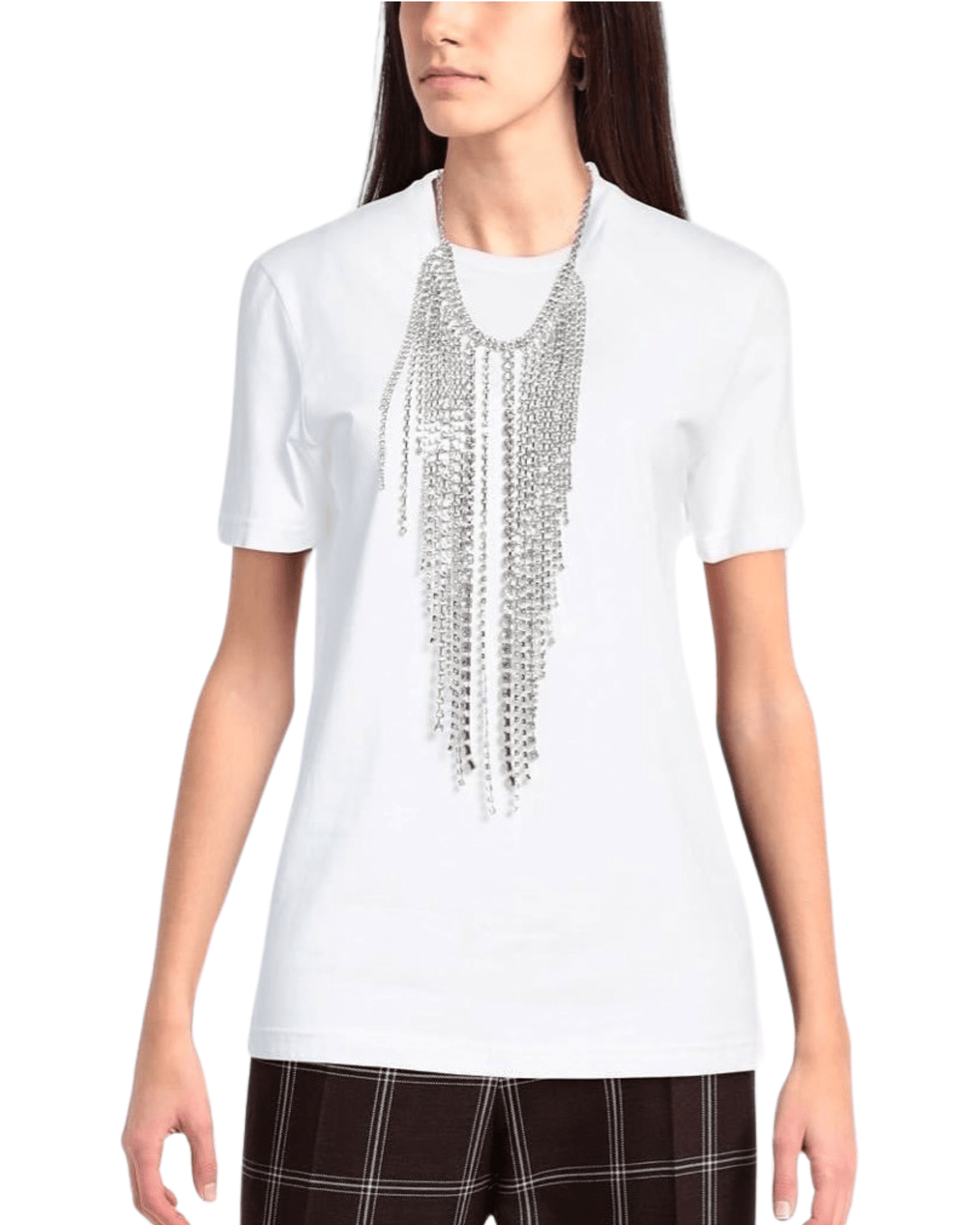 CIRCUS HOTEL - Тениски - White Necklace T-shirt - Love|Labels