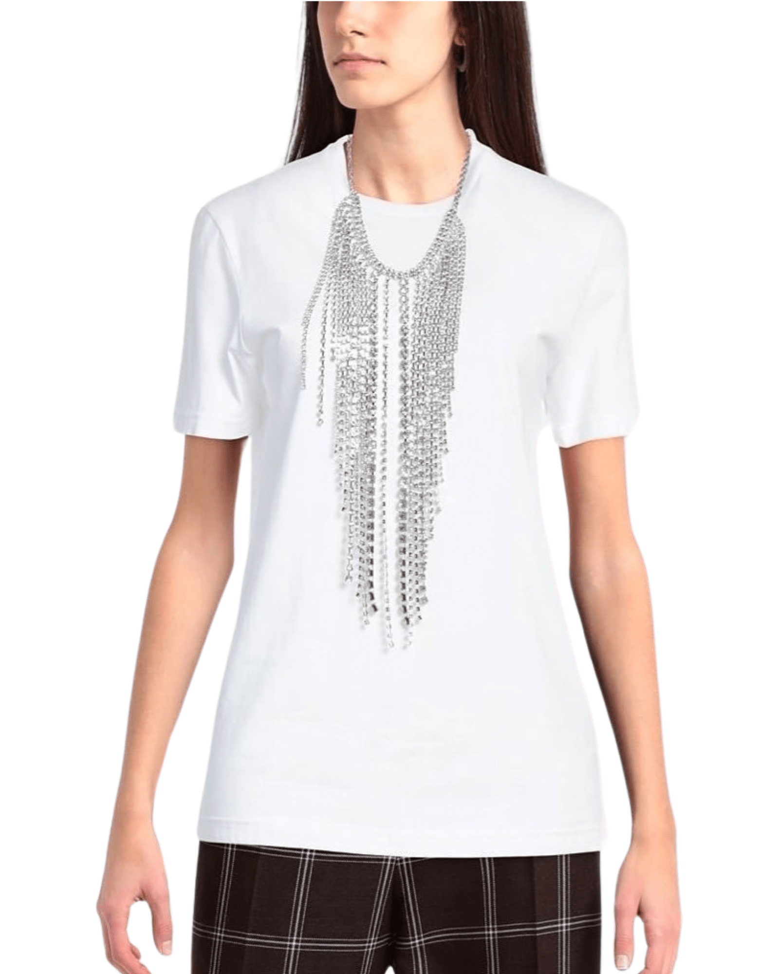 CIRCUS HOTEL - Тениски - White Necklace T-shirt - Love|Labels