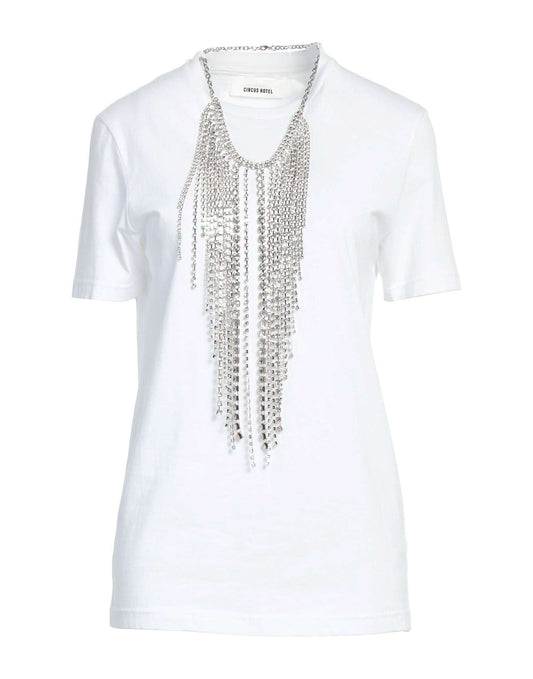 CIRCUS HOTEL - Тениски - White Necklace T-shirt - Love|Labels