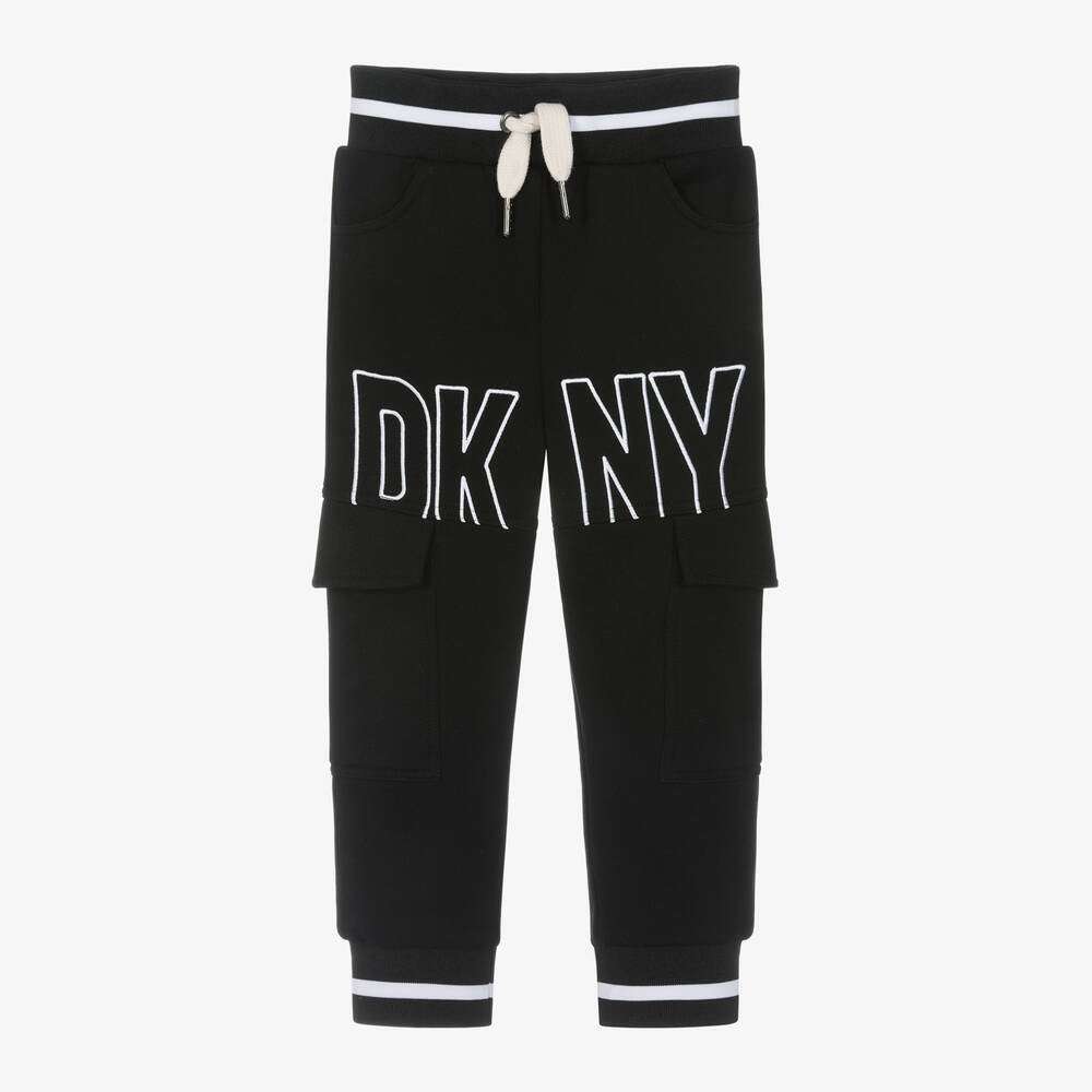 DKNY - Панталони - Black Cotton Joggers - Love|Labels