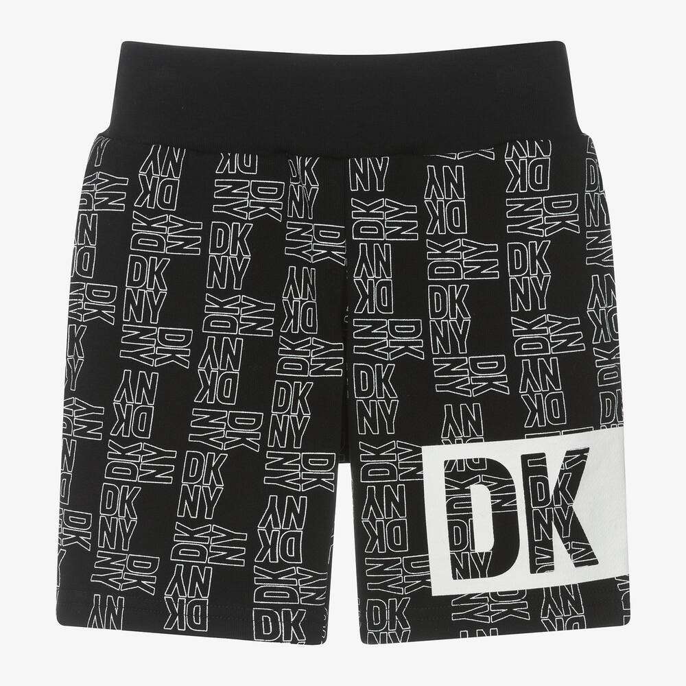 DKNY - Шорти - Black Cotton Printed Shorts - Love|Labels