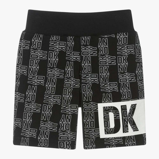 DKNY - Шорти - Black Cotton Printed Shorts - Love|Labels