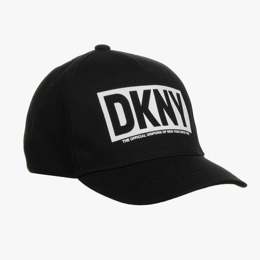 DKNY - Аксесоари - Шапки - Black Cotton Twill Cap - Love|Labels
