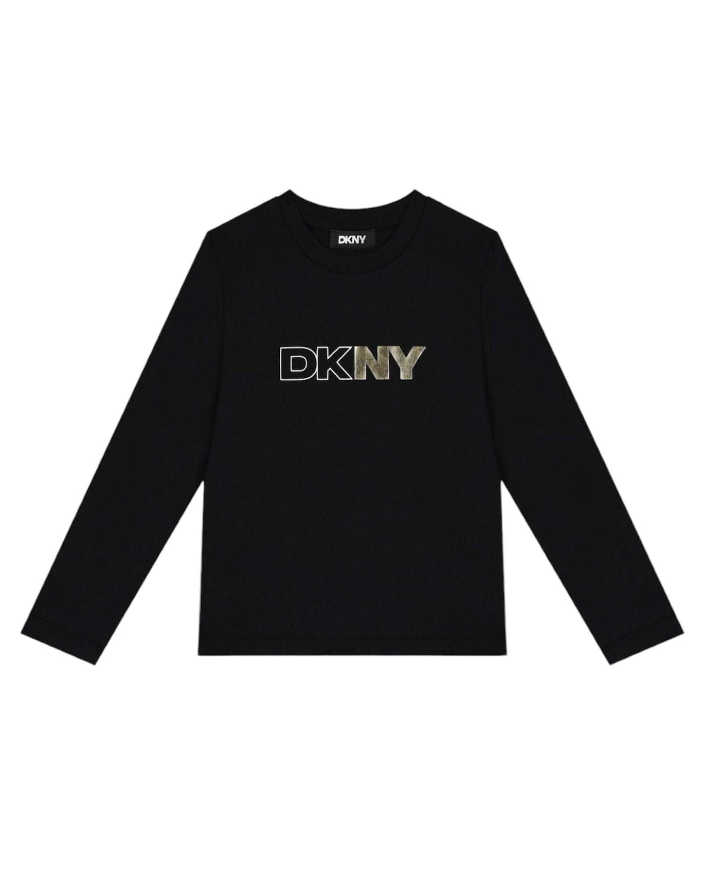 DKNY - Блузи - Black Logo Long Sleeve Top - Love|Labels