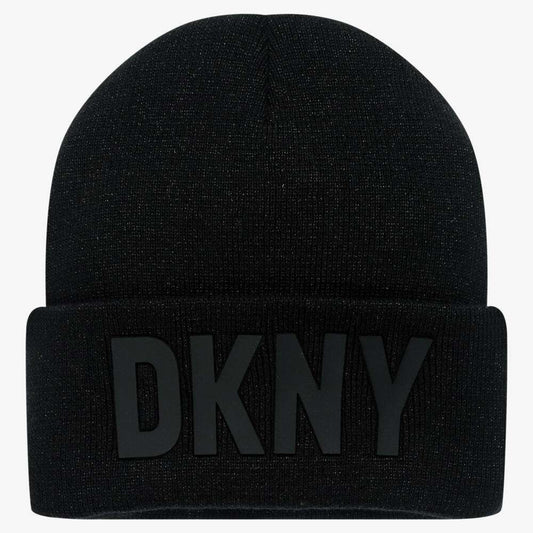 DKNY - Аксесоари - Шапки - Black Sparkly Beanie Hat - Love|Labels