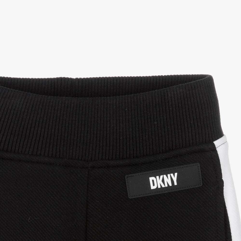 DKNY - Панталони - Black & White Cotton Joggers - Love|Labels