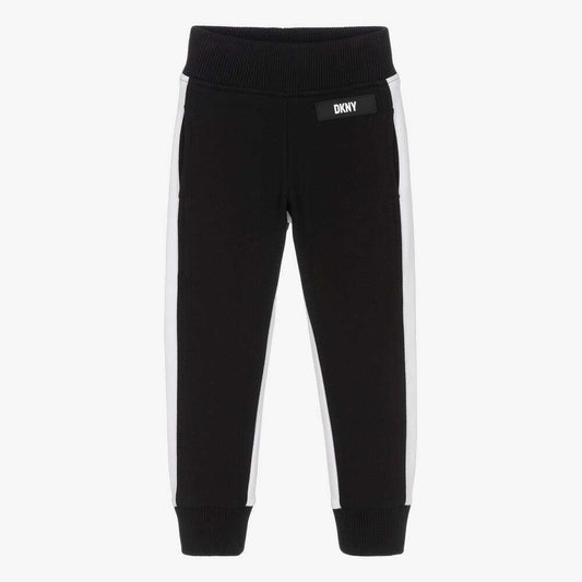 DKNY - Панталони - Black & White Cotton Joggers - Love|Labels