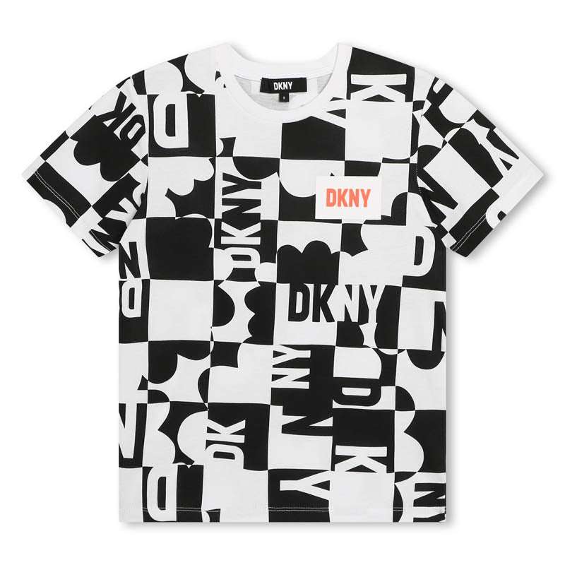 DKNY - Тениски - Black & White Cotton T-Shirt - Love|Labels
