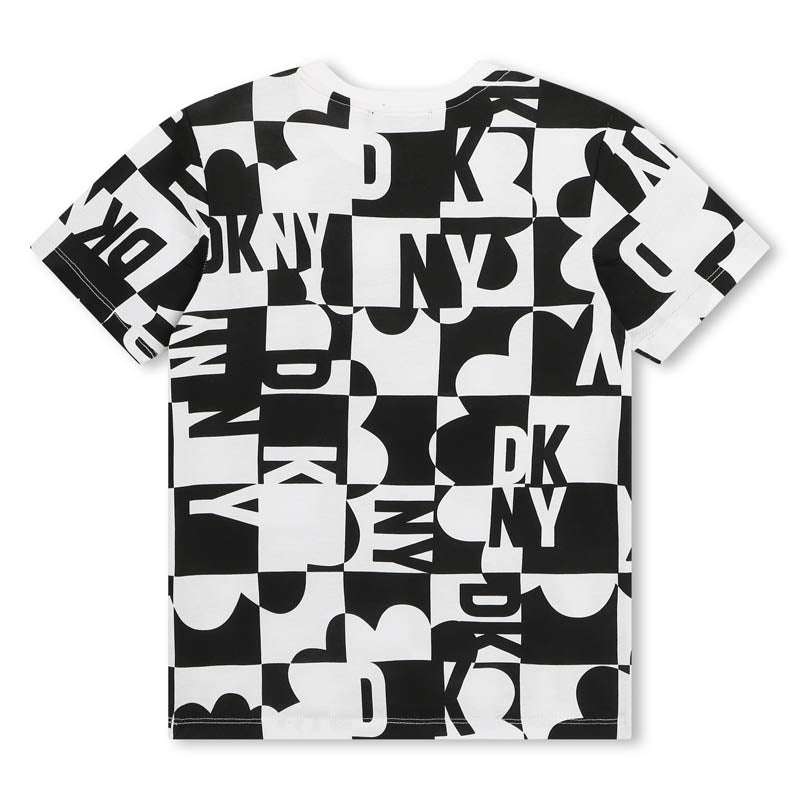 DKNY - Тениски - Black & White Cotton T-Shirt - Love|Labels