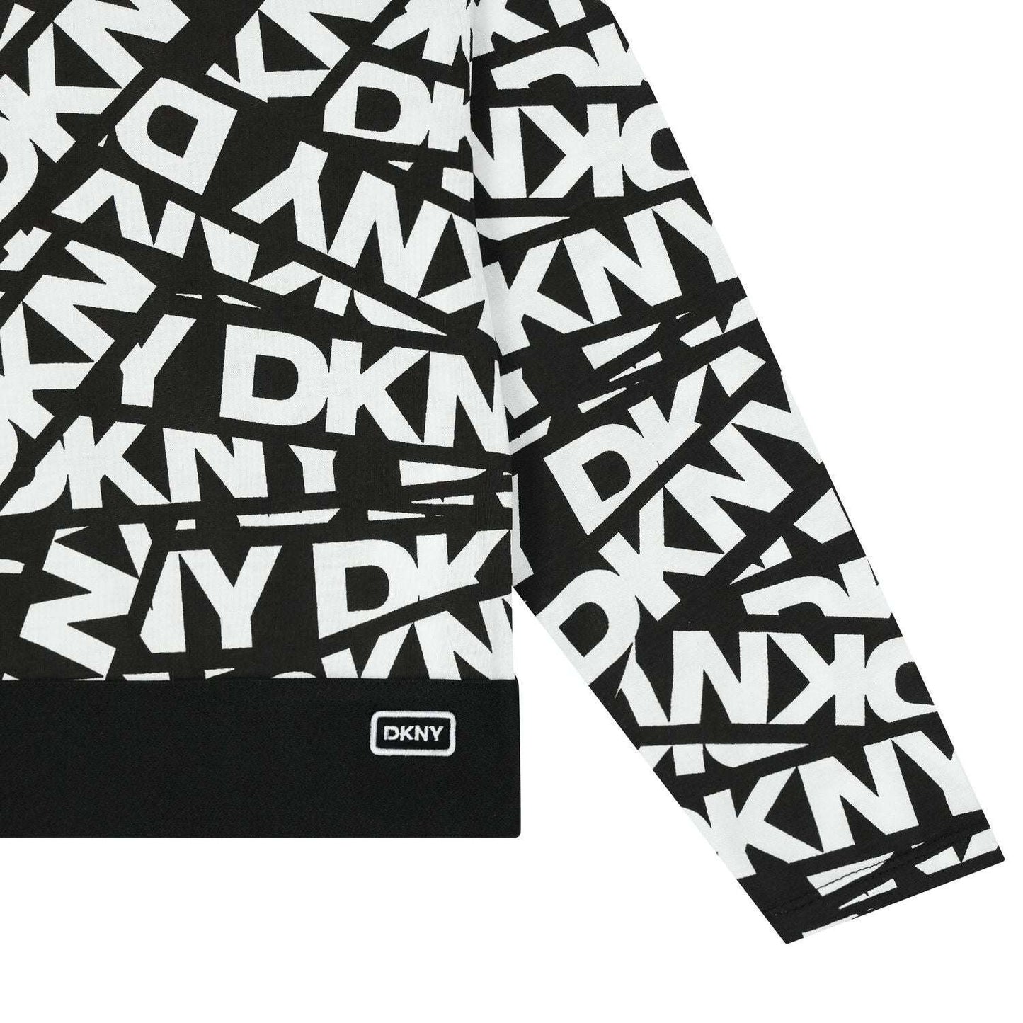 DKNY - Блузи - Black & White Long Sleeve Top - Love|Labels