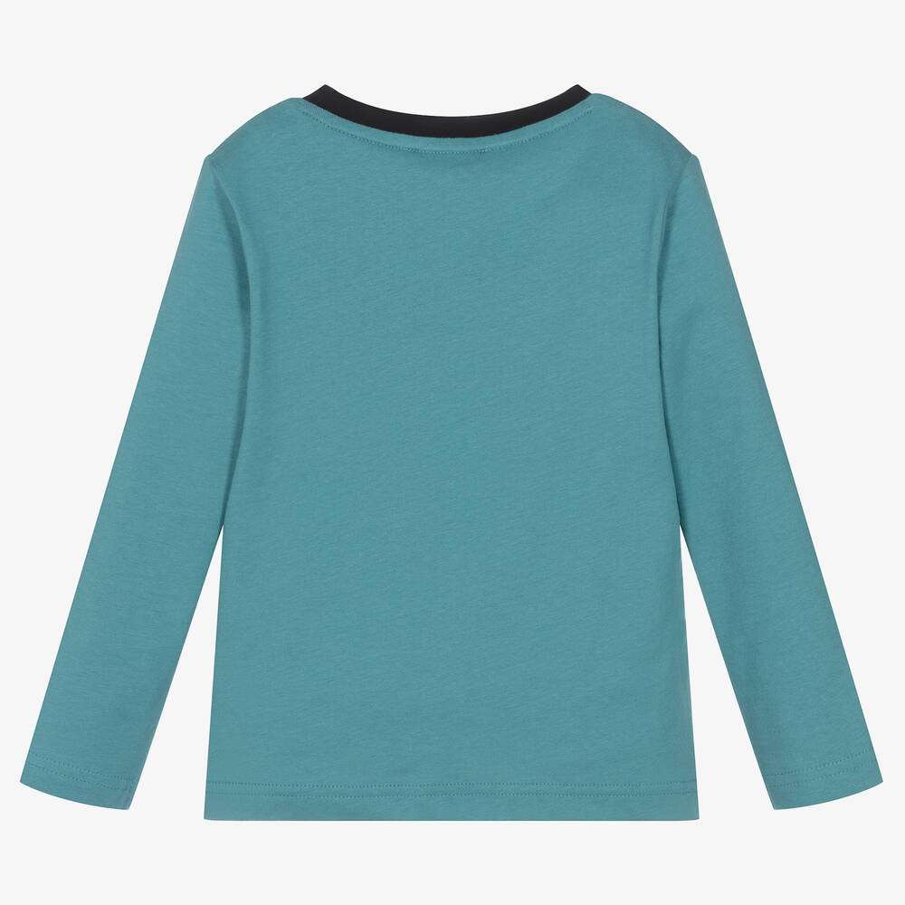DKNY - Блузи - Blue Cotton Jersey Top - Love|Labels
