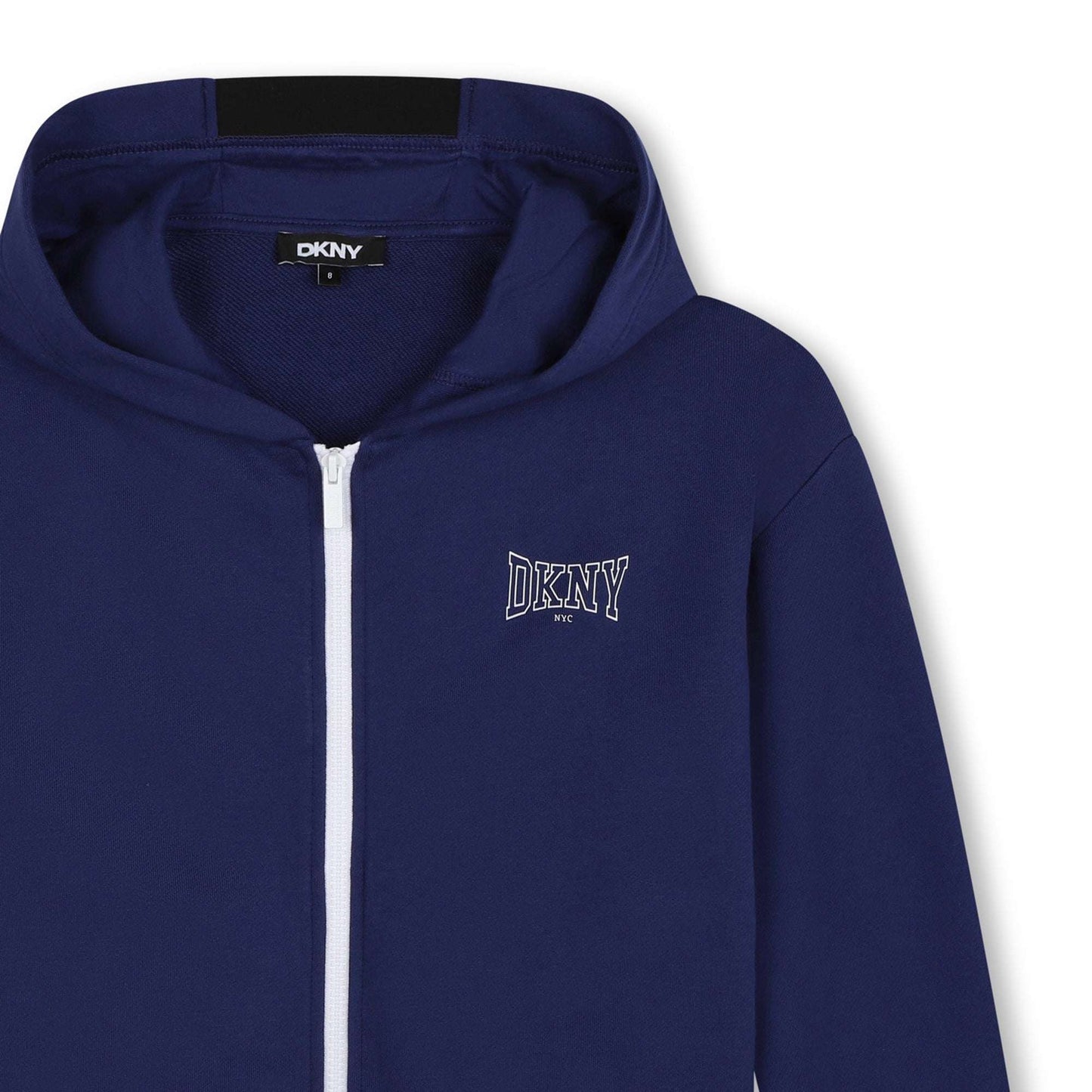 DKNY - Блузи - Blue Zip - Up Hooded Sweatshirt - Love|Labels