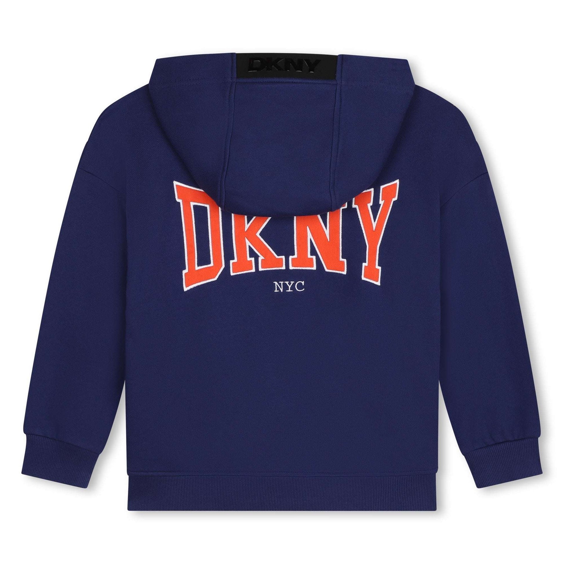 DKNY - Блузи - Blue Zip - Up Hooded Sweatshirt - Love|Labels