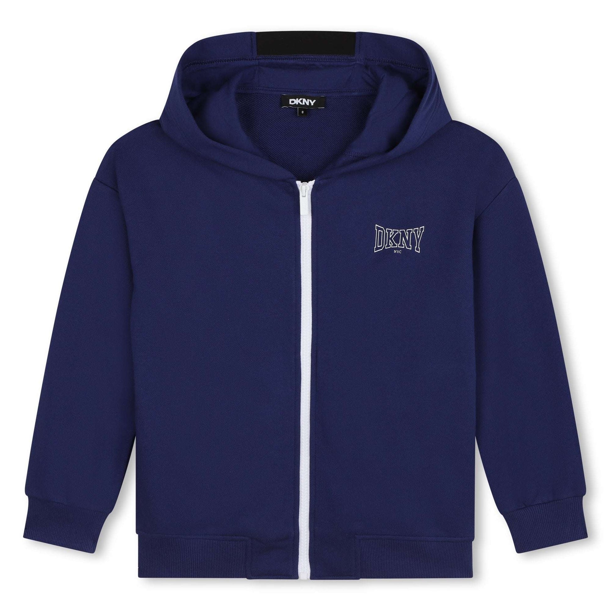 DKNY - Блузи - Blue Zip - Up Hooded Sweatshirt - Love|Labels