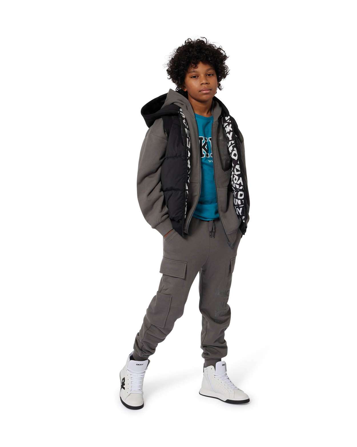 DKNY - Панталони - Cotton Jersey Sweatpants - Love|Labels