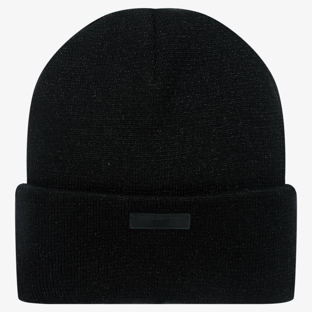 Black Sparkly Beanie Hat