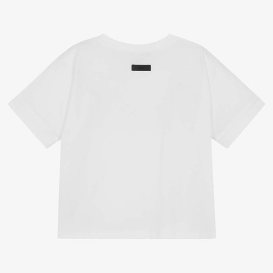 White Cotton Jersey T-Shirt