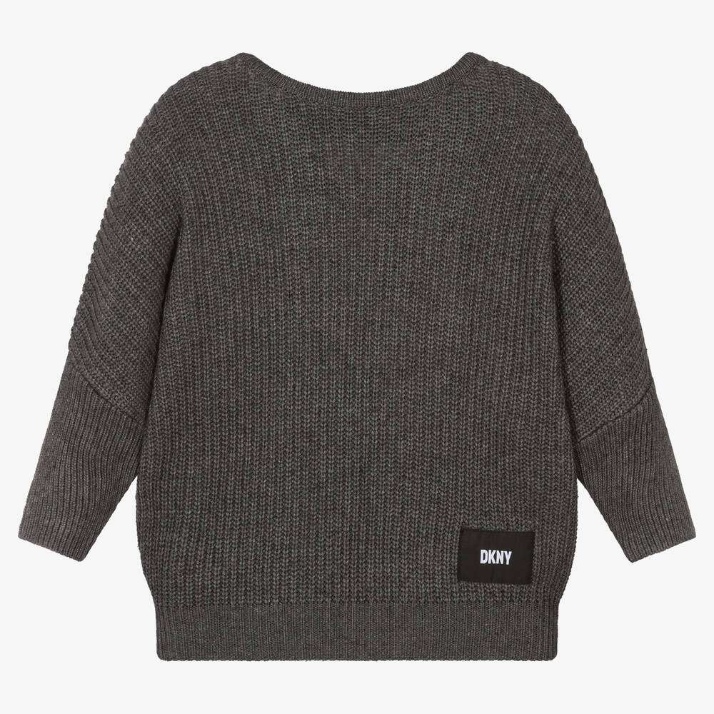 DKNY - Блузи - Grey Knitted Sweater - Love|Labels