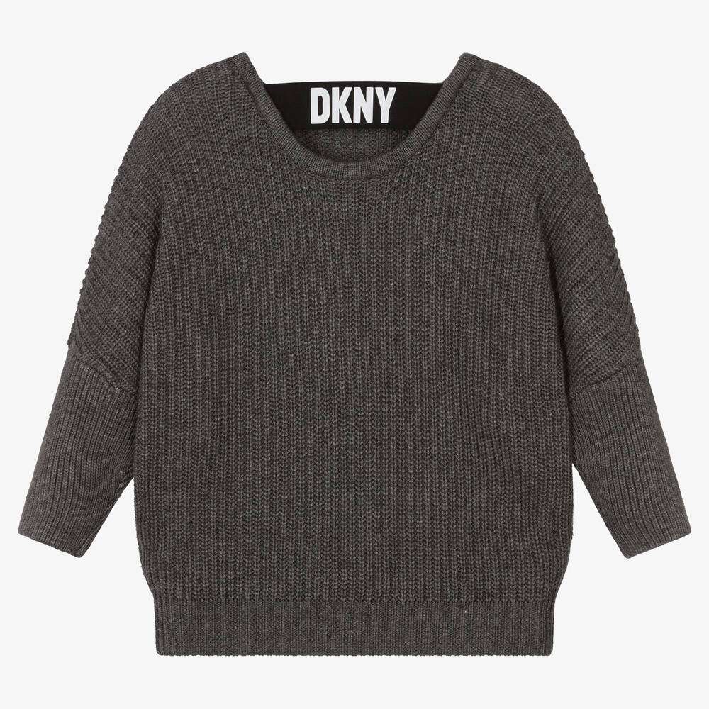 DKNY - Блузи - Grey Knitted Sweater - Love|Labels