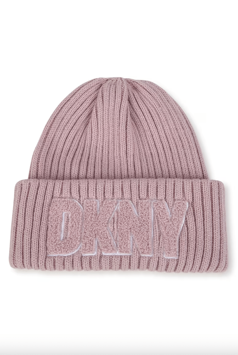 DKNY - Аксесоари - Шапки - Pink Knit Hat Logo - Love|Labels