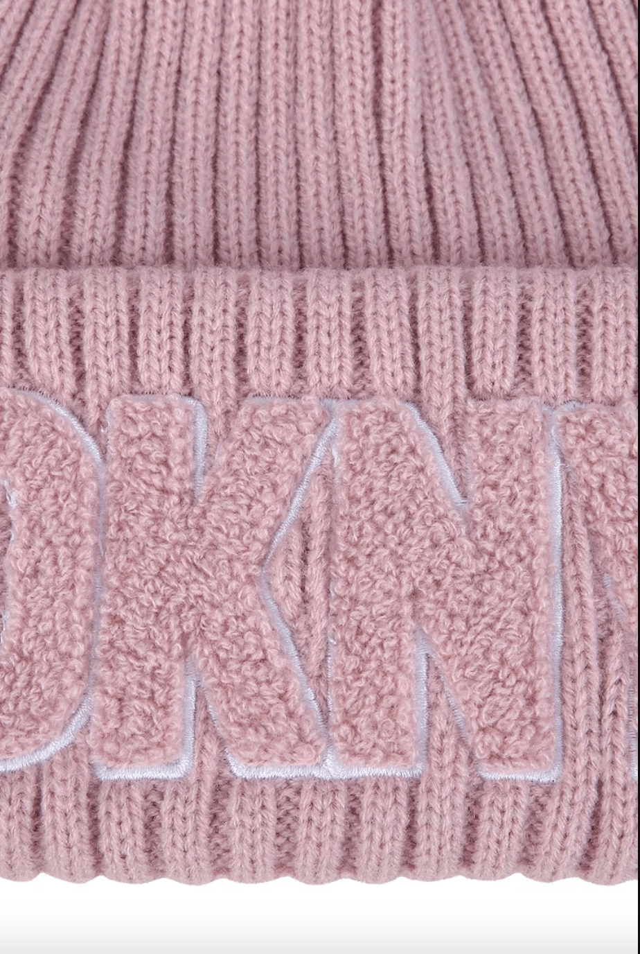 DKNY - Аксесоари - Шапки - Pink Knit Hat Logo - Love|Labels