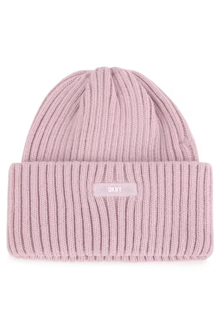 DKNY - Аксесоари - Шапки - Pink Knit Hat Logo - Love|Labels